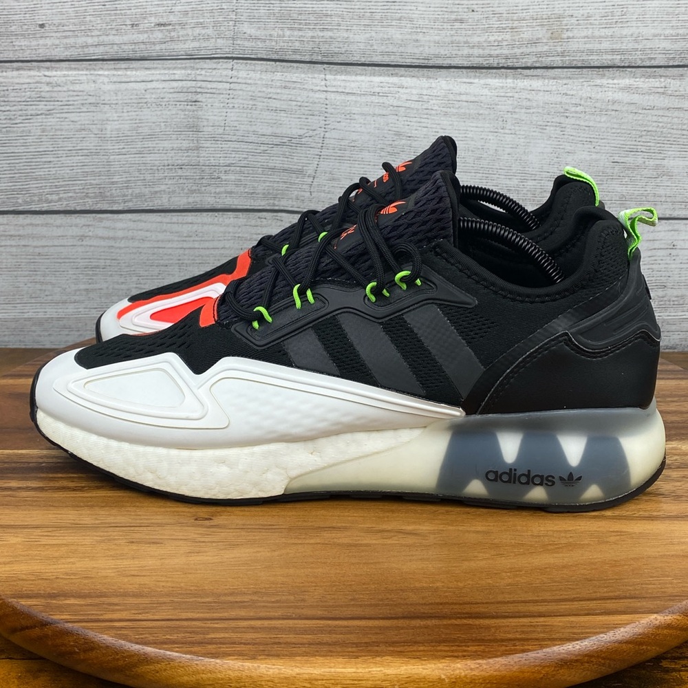 Adidas ZX 2K Boost Black White Sneaker H02743 Men’s Shoe Size 12